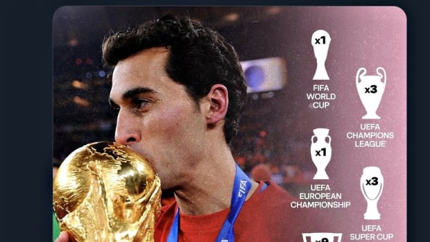 Alvaro Arbeloa pictured kissing the World Cup trophy in 2010 in a photo tweeted by MLS in July 2023 to celebrate Sergio Busquets signing for Inter Miami
